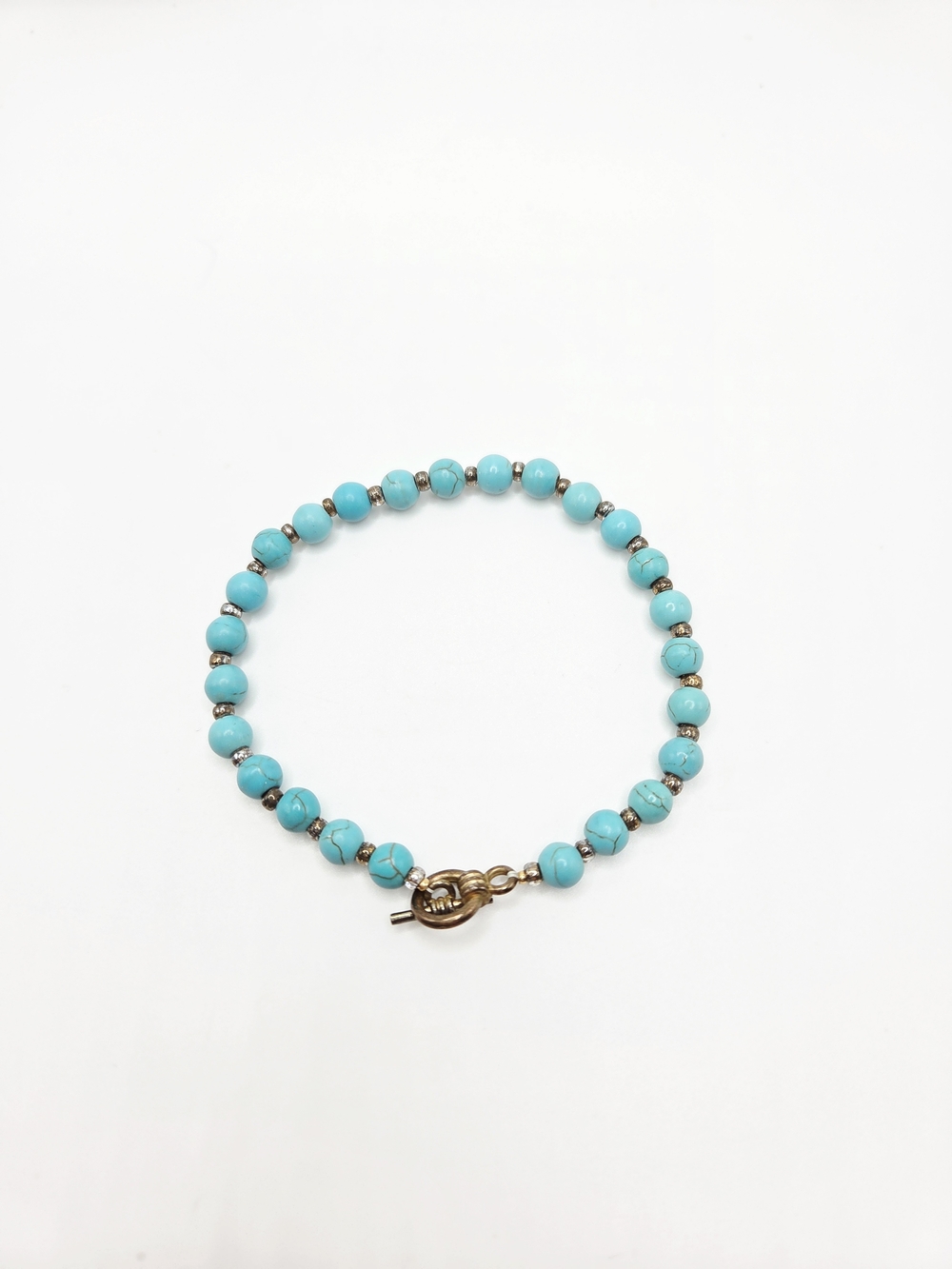 Turquoise Beaded Bracelet - Women Jewelry - Picture 4 of 7